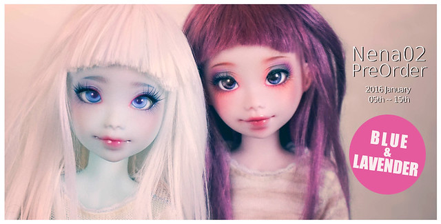 Preorder - + Atelier Momoni Doll + 2016 LE50 Nena02 Lavender Pink & Iced  Blue + | Den of Angels