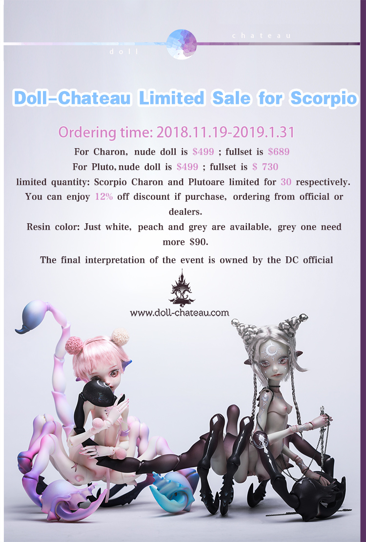 New Doll - [Doll Chateau] Scorpio Dolls Pluto + Charon, Limited 30  Worldwide | Den of Angels